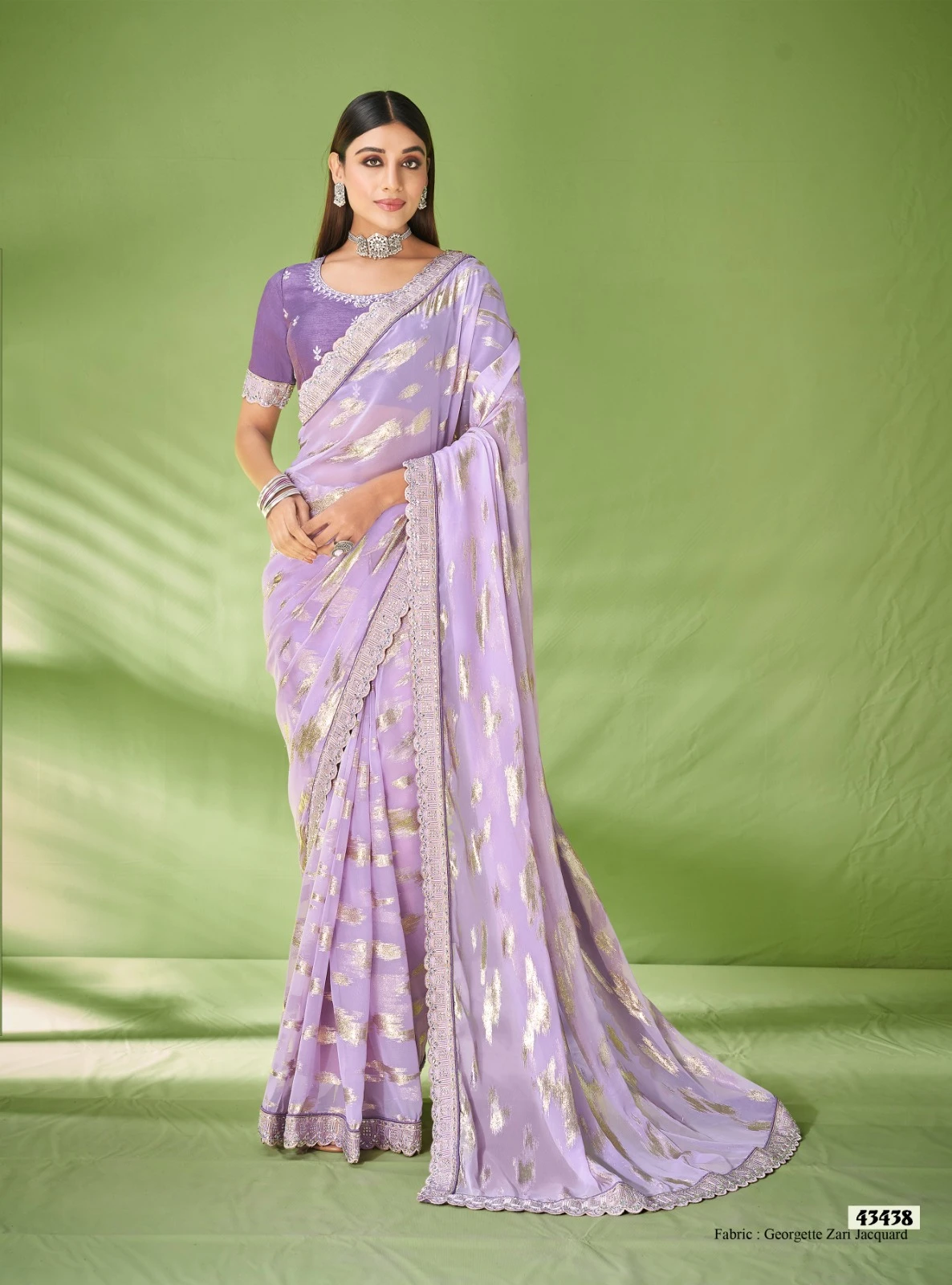 Mahotsav Maanika Georgette Wholesale Designer Saree Catalog — Wholesale Sarees, Mahotsav wholesale from Surat - Gallery Image 3